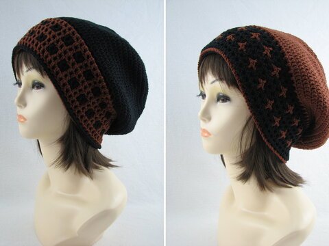 Häkelanleitung Wende-Mütze "Sandok" - für Sie und Ihn - mit Video