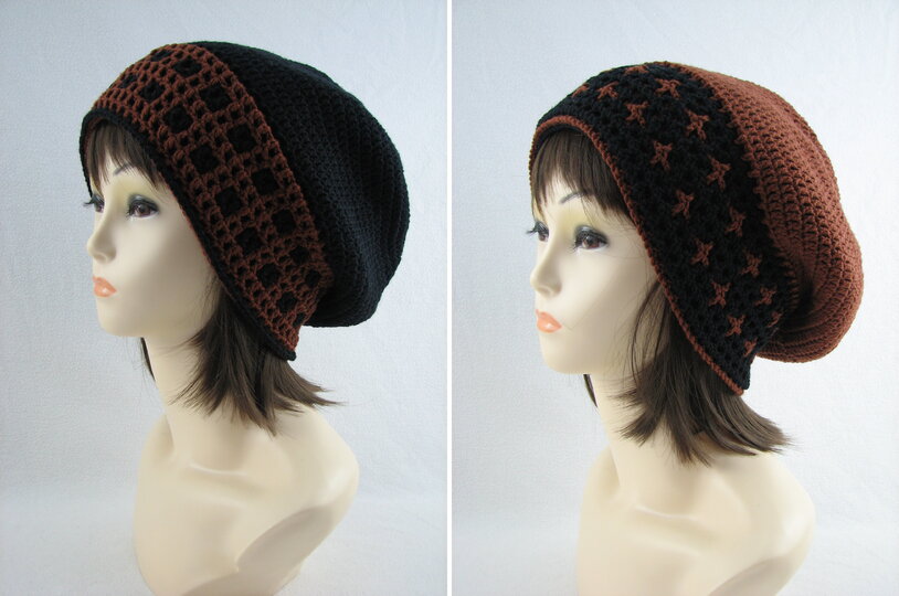 Häkelanleitung Wende-Mütze "Sandok" - für Sie und Ihn - mit Video