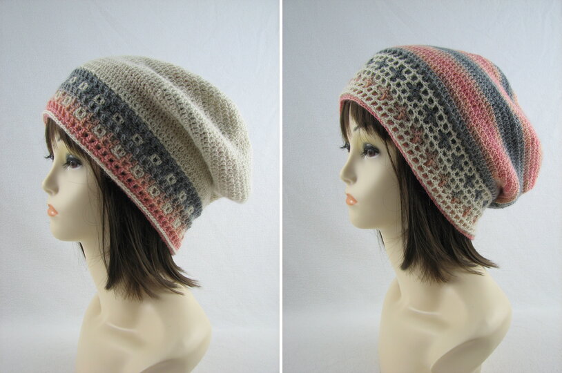 Häkelanleitung Wende-Mütze "Sandok" - für Sie und Ihn - mit Video