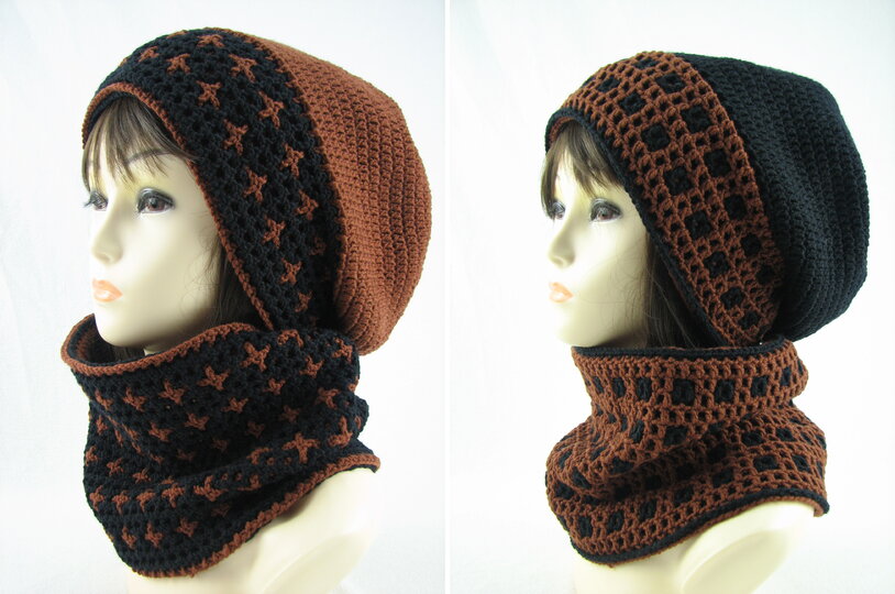 Häkelanleitung Wende-Mütze "Sandok" - für Sie und Ihn - mit Video