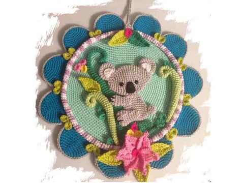 Haustürschild 004 Koala Häkelanleitung Amigurumi
