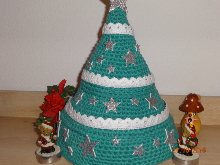 schnell und super einfach gehäkelter Weihnachtsbaum