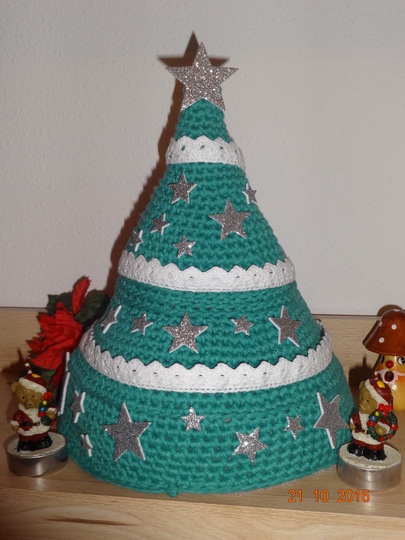 schnell und super einfach gehäkelter Weihnachtsbaum