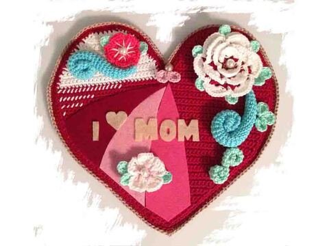 Haustürschild 006 Herz Häkelanleitung Amigurumi