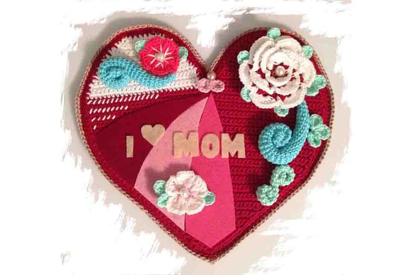 Haustürschild 006 Herz Häkelanleitung Amigurumi