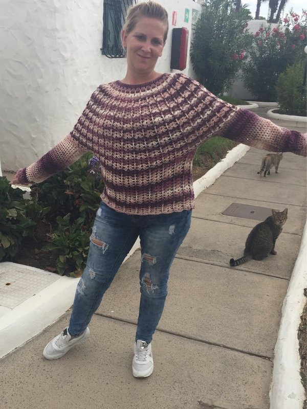 Häkelanleitung Pulli "Vampire" - alle Größen - Fledermauspulli - Bild 3