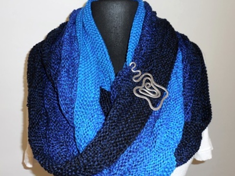 WoBiLo Zacke - Strickanleitung für einen BigLoop im plastischen Zackenmuster