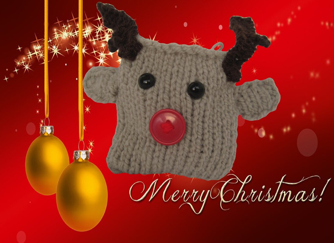 Strickanleitung Adventskalender Rentier- schnell und einfach gestrickt, ideal für Anfänger