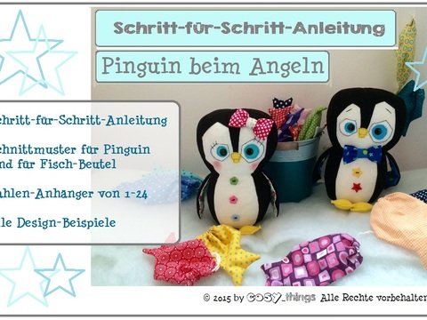 E-Book Pinguin beim Angeln Adventskalender