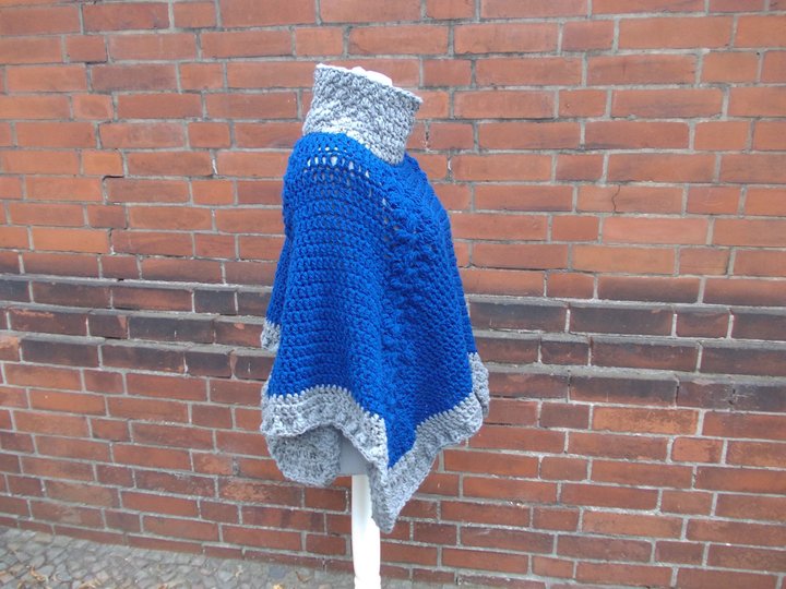 Häkelanleitung für Poncho und Beanie im Set