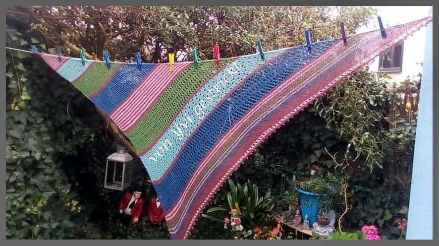 Tuch "Twilight" groß, gestrickt - Bild 6