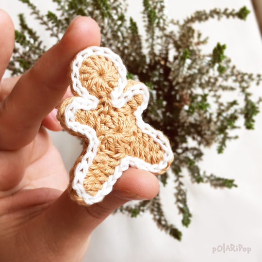 Weihnachtsdeko Kekse Plätzchen Cookies • Set mit 5 Teilen • Häkelanleitung by Polaripop