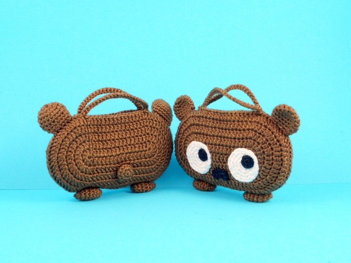 Adventskalender Eisbär und Braunbär Häkelanleitung