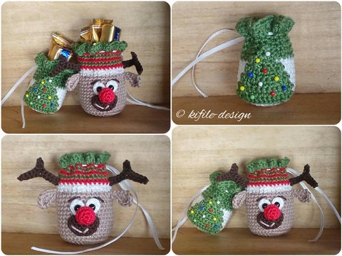 Häkelanleitung Adventskalender Rudolf Rentier / 2 Größen / 2 Motive