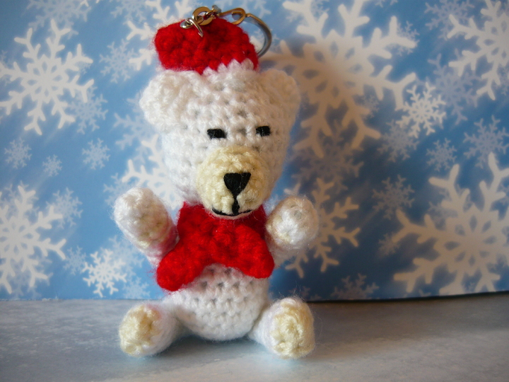 H&auml;kelanleitung Eisb&auml;r Schl&uuml;sselanh&auml;nger / Geschenkanh&auml;nger