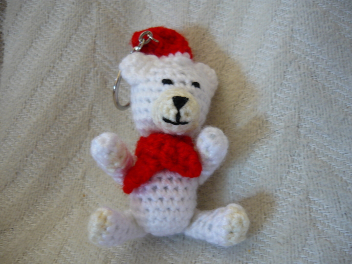 H&auml;kelanleitung Eisb&auml;r Schl&uuml;sselanh&auml;nger / Geschenkanh&auml;nger