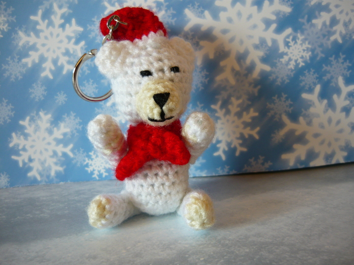 H&auml;kelanleitung Eisb&auml;r Schl&uuml;sselanh&auml;nger / Geschenkanh&auml;nger