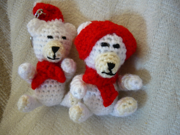 H&auml;kelanleitung Eisb&auml;r Schl&uuml;sselanh&auml;nger / Geschenkanh&auml;nger