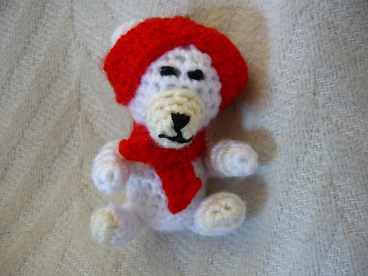 H&auml;kelanleitung Eisb&auml;r Schl&uuml;sselanh&auml;nger / Geschenkanh&auml;nger