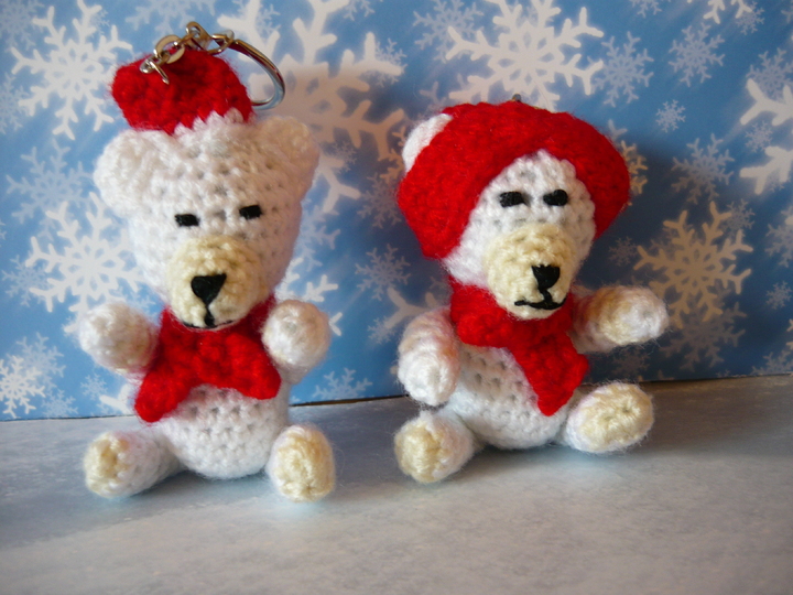 H&auml;kelanleitung Eisb&auml;r Schl&uuml;sselanh&auml;nger / Geschenkanh&auml;nger