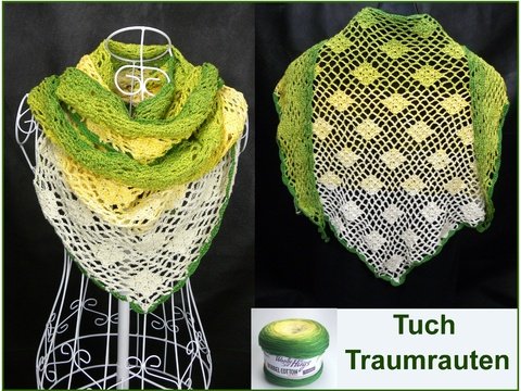 Tuch Traumrauten Häkeln