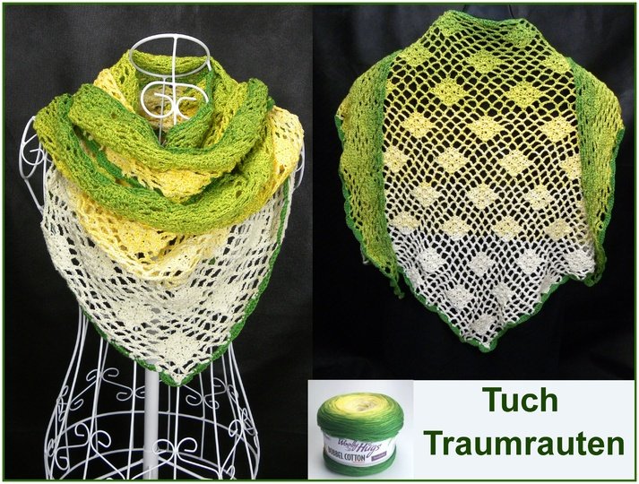 Tuch Traumrauten Häkeln