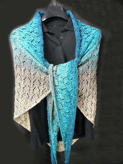 Tuch Jubiläum Stricken aus 1 Bobbel