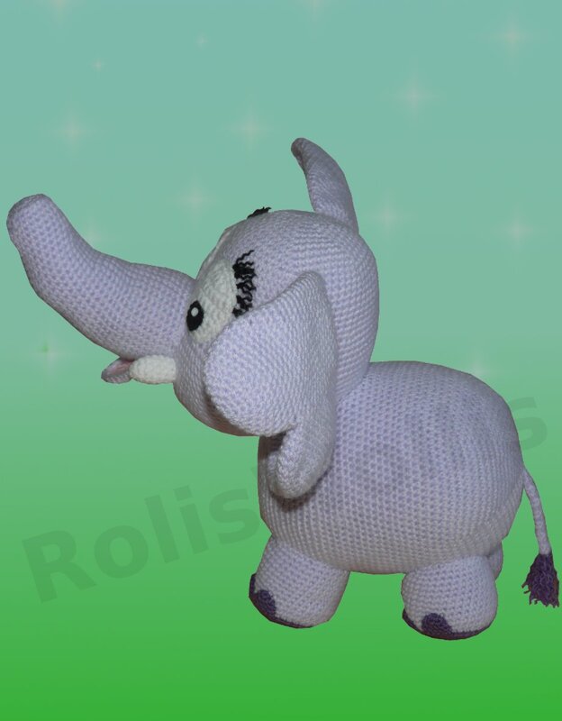 Crochet Pattern Elfi the elephant XXL - Image 2