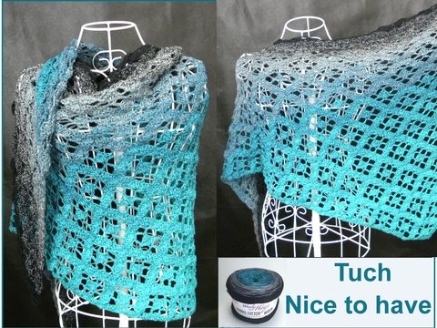 Tuch "Nice to have" Häkeln mit 1 Bobbel