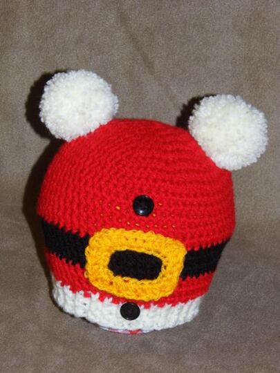 E-Book * WEIHNACHTS-POM-POM-HAUBE * SANTA´S Hat * Häkelanleitung, pdf-Datei