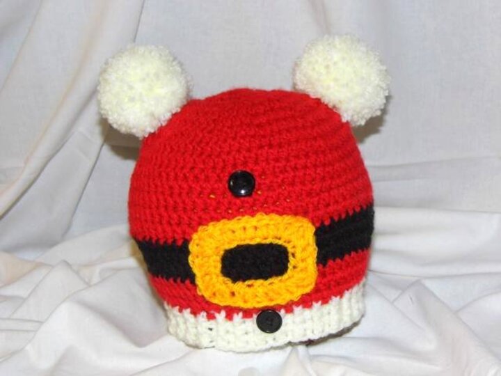 E-Book * WEIHNACHTS-POM-POM-HAUBE * SANTA´S Hat * Häkelanleitung, pdf-Datei