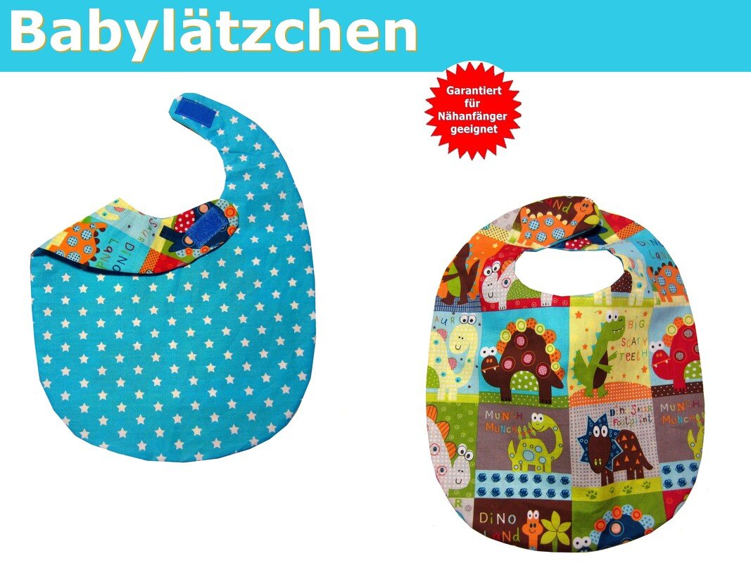 Babylätzchen/Sabberlatz - Schnittmuster &amp; Nähanleitung