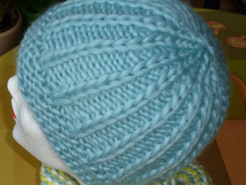 Mütze mit Rippenmuster