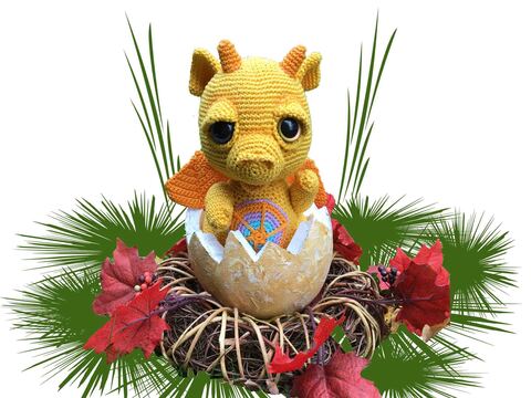 Dragonbaby in Love Pattern Amigurumi