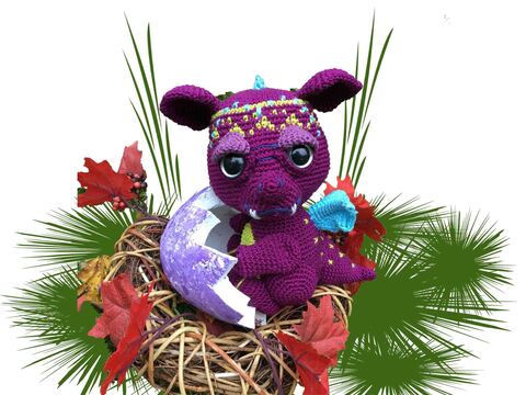 Drachenbaby Muffelchen Häkelanleitung Amigurumi