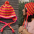 Bommel-Mütze Wintersonne mit Ohrläppchen in Strickoptik (inkl. Größentabelle)