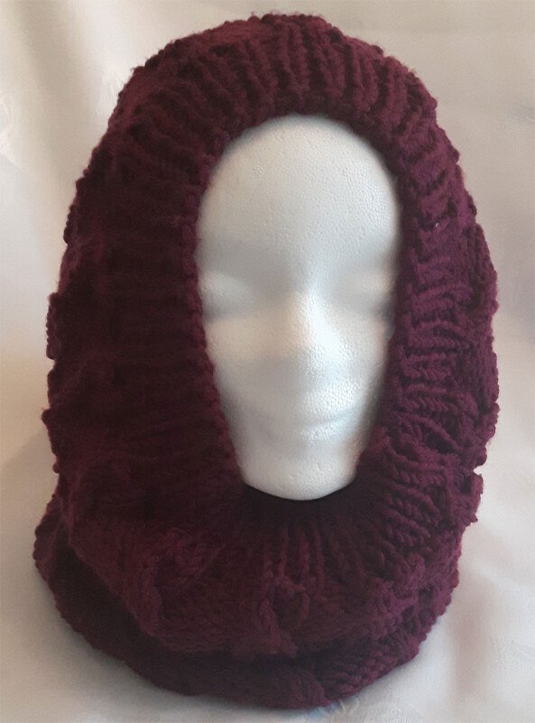 Rundschal für Kinder und Erwachsene im Zopfmuster - Bild 6