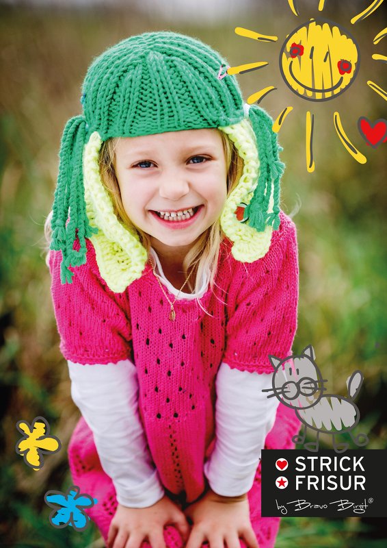 Strickfrisur-Haube für Mädchen - Bild 3