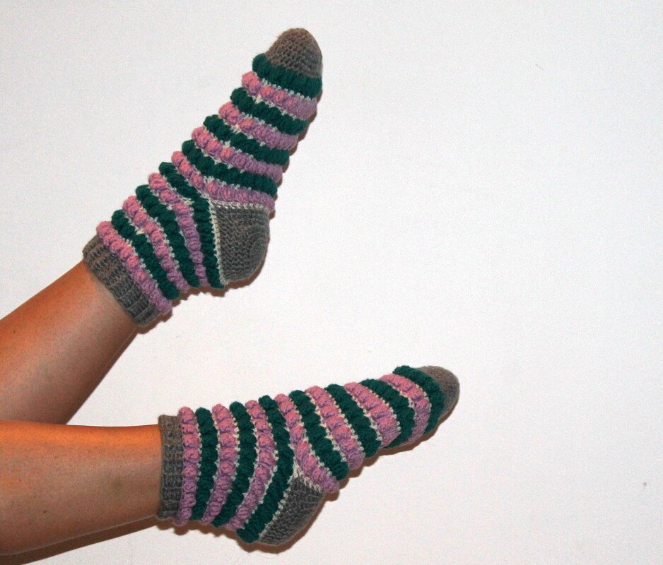 Knübbelchen Schuhe in den Größen 36- 41 Häkelanleitung - Bild 5