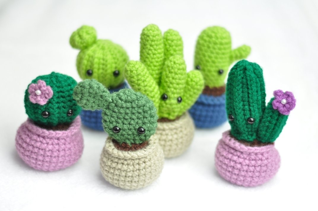 Crochet Pattern Cactus Garden