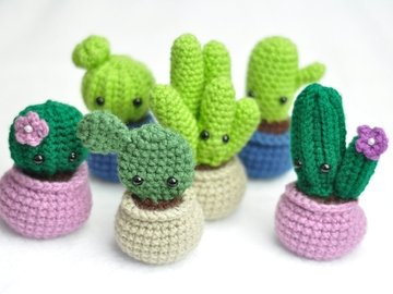 Crochet Pattern Cactus Garden