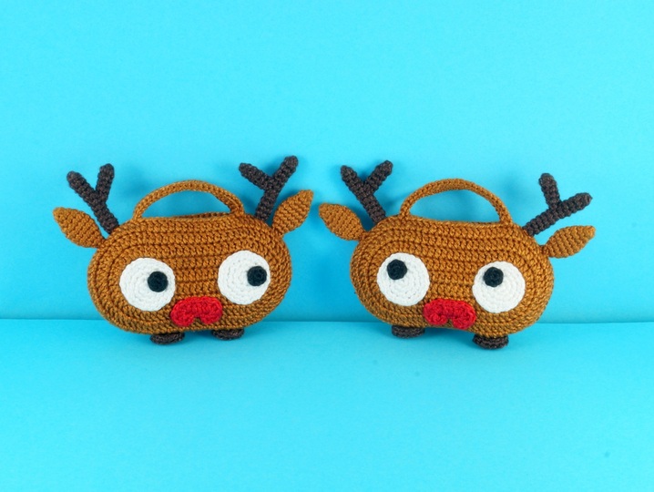 Täschchen o. Adventskalender Rudolf Häkeln