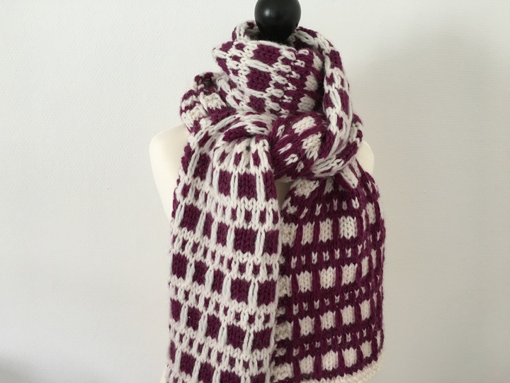 Schal "Zwei Welten" - Strickanleitung