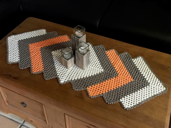 H&auml;keln/ Tischl&auml;ufer / Grannydecke Deutsch, Englisch und Italienisch