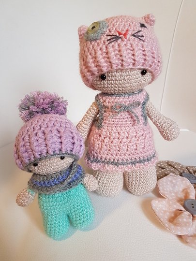 Häkelanleitung Tamituzi Kostüm Elli und Minka