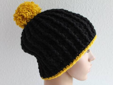 "Unisex" gehäkelte Mütze, PDF-Anleitung