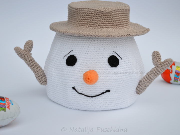 Körbchen ‚Schneemann‘ – praktisch und schön gleichzeitig