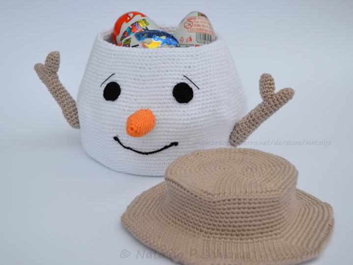 Körbchen ‚Schneemann‘ – praktisch und schön gleichzeitig