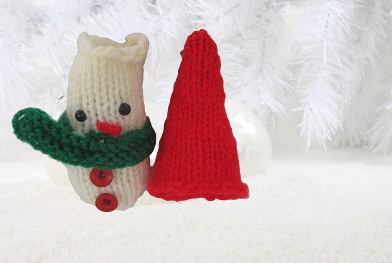 Strickanleitung Adventskalender Schneemänner- perfekt auch für Anfänger