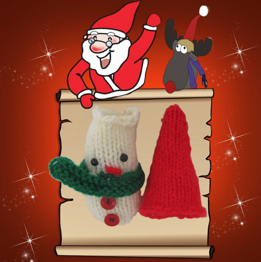 Strickanleitung Adventskalender Schneemänner- perfekt auch für Anfänger